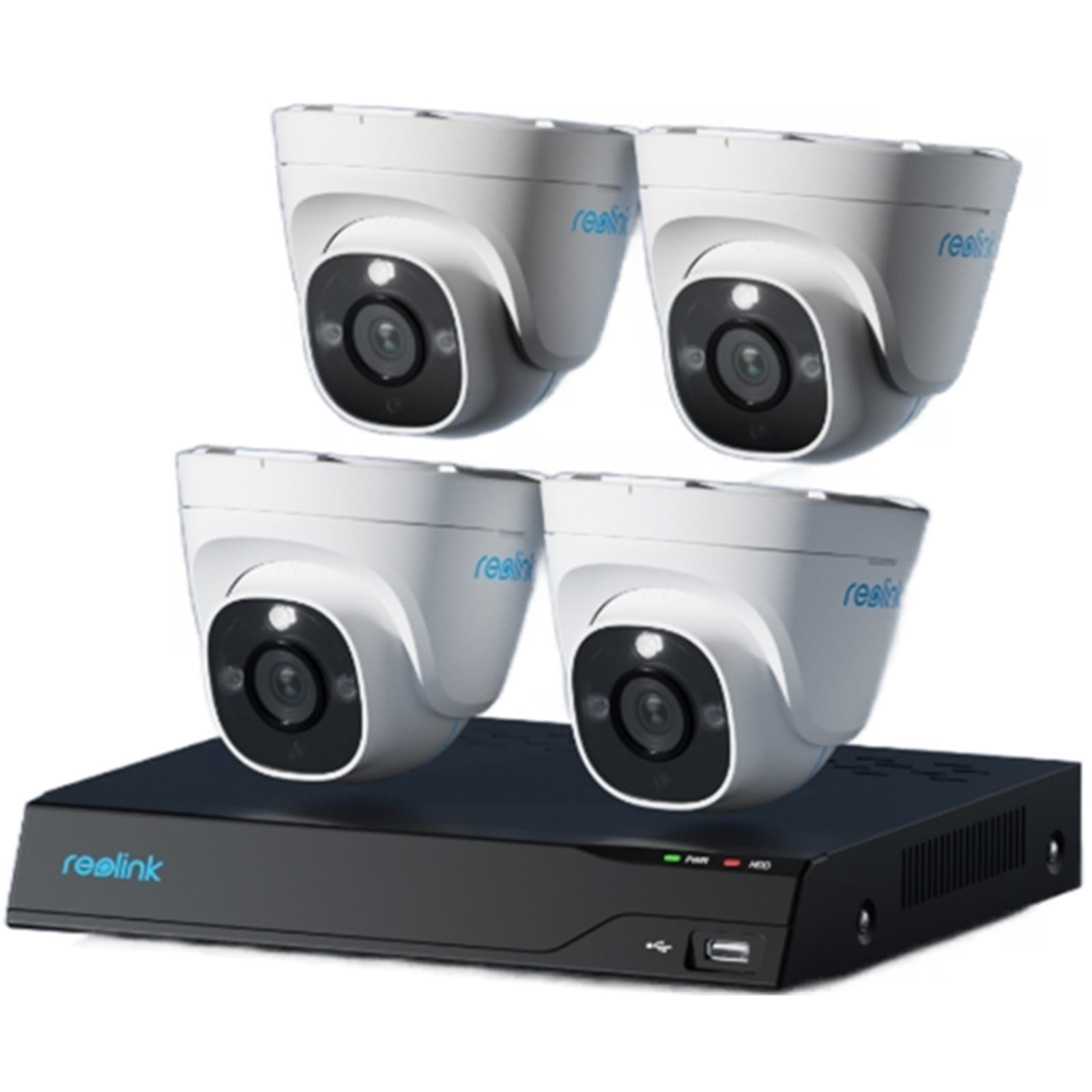 Reolink NVS8-8MD4 - 4K PoE öryggiskerfi með 4 Dome myndavélum
