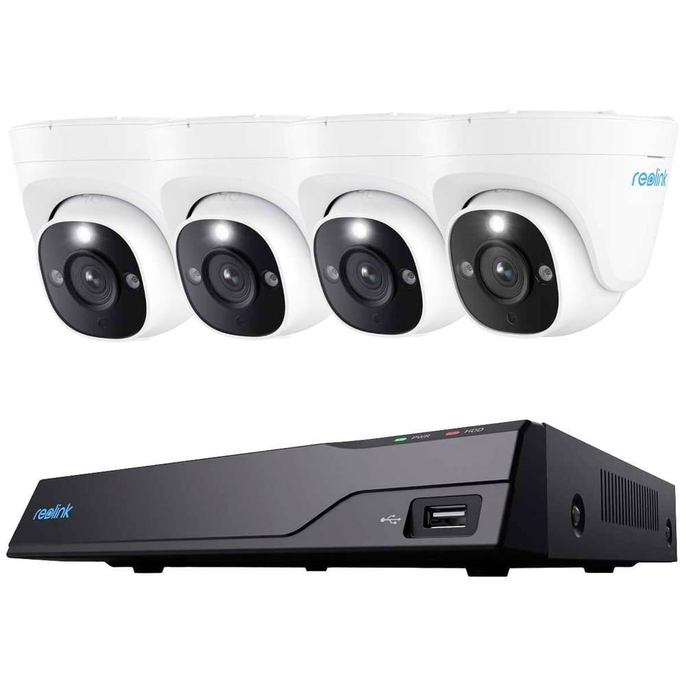 Reolink NVS8-8MD4 - 4K PoE öryggiskerfi með 4 Dome myndavélum