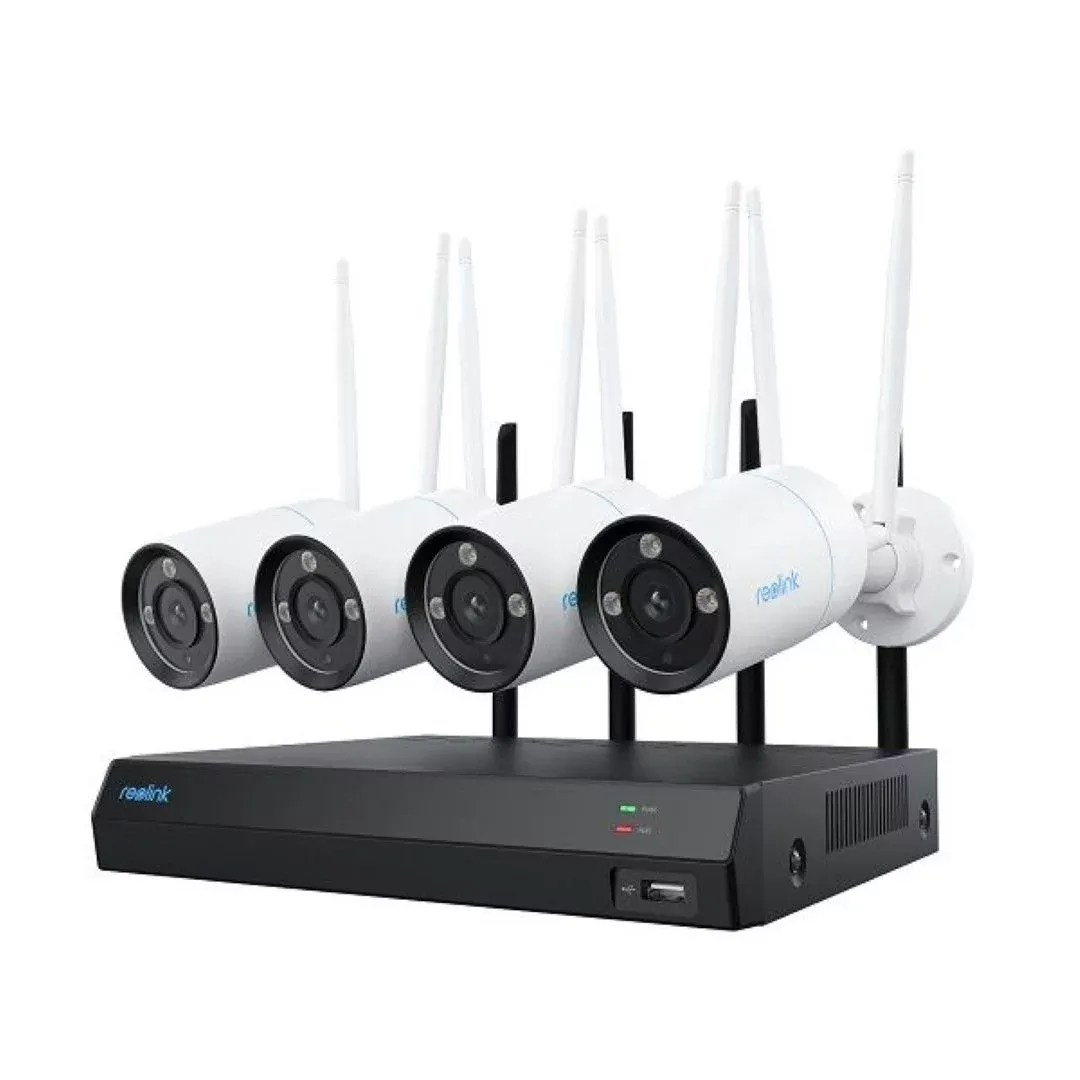 Reolink NVS12-8MB4W - 4K Wi-Fi 6 öryggiskerfi með 4 myndavélum og 2TB geymslu