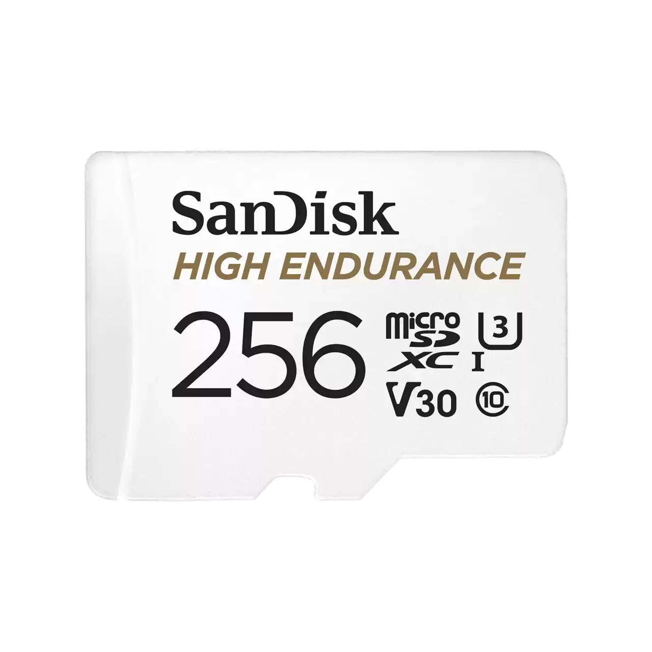 SanDisk High Endurance microSDXC 256GB – Fyrir öryggismyndavélar og bílmyndavélar